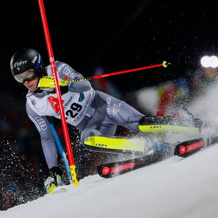 SCHLADMING, AUSTRIA - JANUARY 23: Clement Noel of France competes during the Audi FIS Alpine Ski World Cup Men's Slalom on January 23, 2018 in Schladming, Austria. (Photo by Alexis Boichard/Agence Zoom)